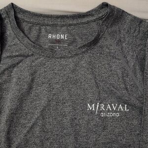 NWT Rhone Gray Men's Long Sleeve Shirt Large